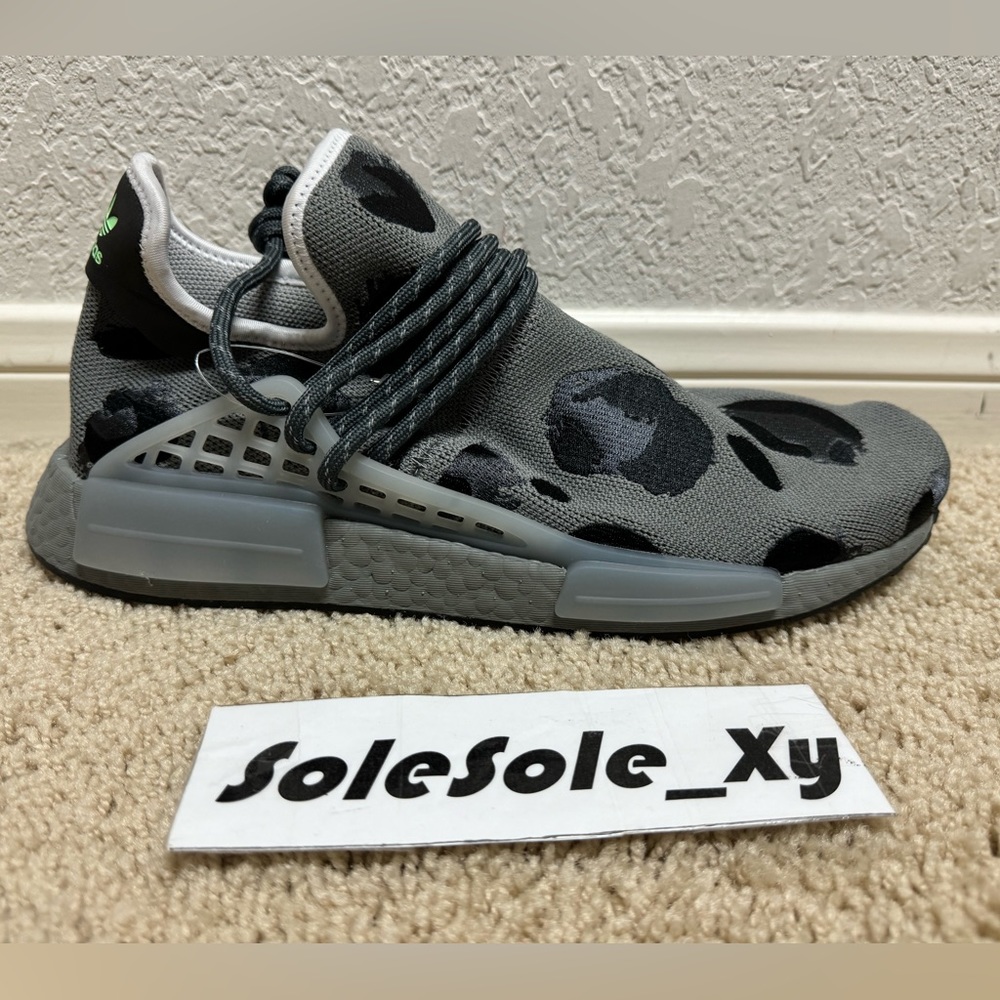 $150 ADIDAS NMD HUMAN RACE x PHARRELL ANIMAL PRINT ASH ID1531 Multiple sizes
